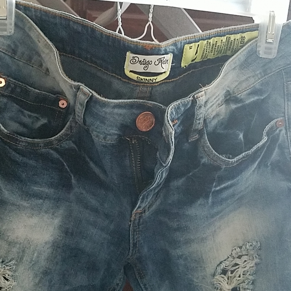 Indigo Rein distressed jeans